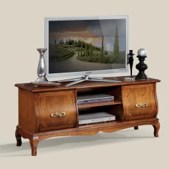 Mobile Porta Tv Classico in Legno con Intarsi Made in Italy - Hastings