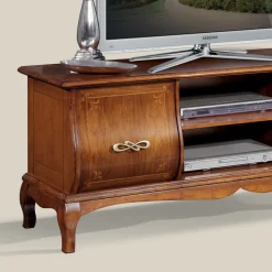 Mobile Porta Tv Classico in Legno con Intarsi Made in Italy - Hastings