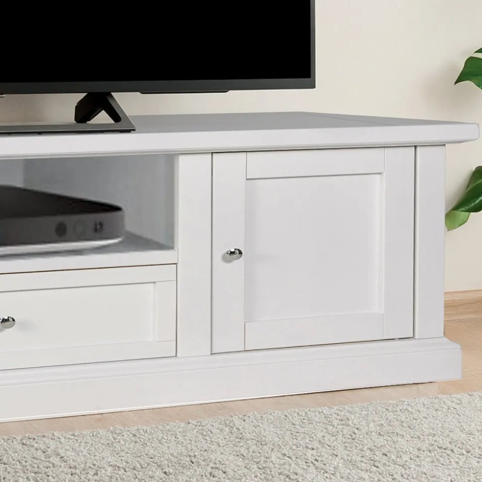Mobile Porta Tv con 2 Ante, 1 Cassetto e 1 Vano a Giorno Made in Italy - Forseti