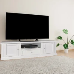 Mobile Porta Tv con 2 Ante, 1 Cassetto e 1 Vano a Giorno Made in Italy - Forseti