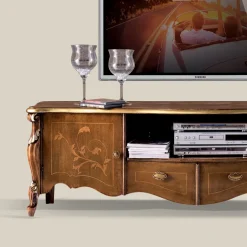 Mobile Porta Tv con 2 Ante e 2 Cassetti in Legno Made in Italy - Caligola