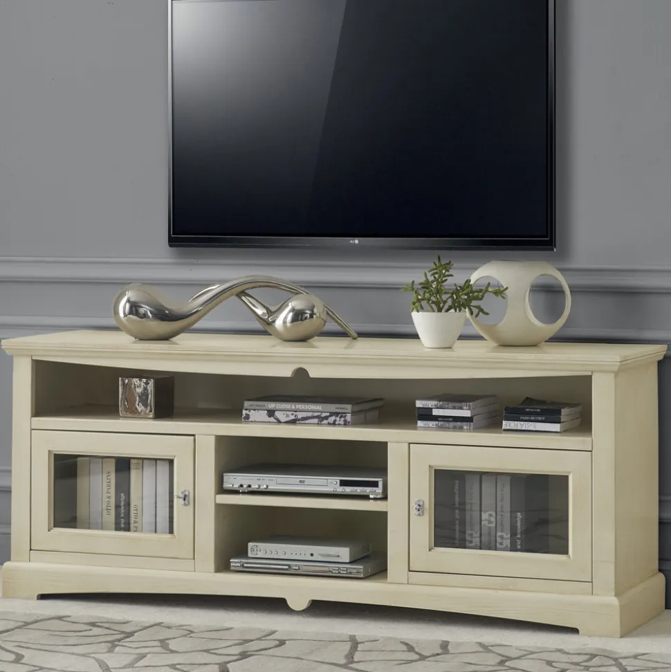 Mobile Porta Tv con 2 Ante e 3 Vani a Giorno Made in Italy - Ymir