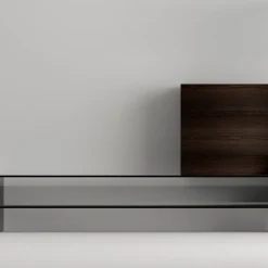 Mobile Porta Tv con 3 Mensole e Contenitore Battente Made in Italy - Ronan