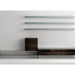 Mobile Porta Tv con 3 Mensole e Contenitore Battente Made in Italy - Ronan