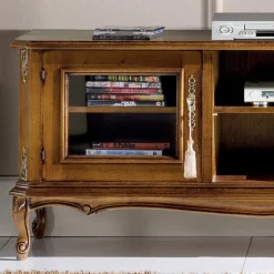 Mobile Porta Tv da Salotto in Legno Noce Bassano Made in Italy - Richard