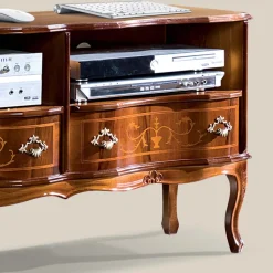 Mobile Porta Tv in Legno 2 Cassetti Stile Classico Made in Italy - Prince