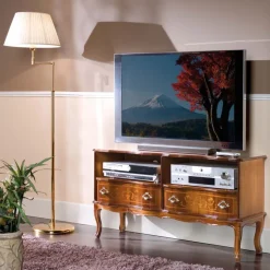 Mobile Porta Tv in Legno 2 Cassetti Stile Classico Made in Italy - Prince