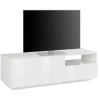Mobile Porta Tv in Legno Design 2 Ante 1 Cassetto e Vano a Giorno - Joris