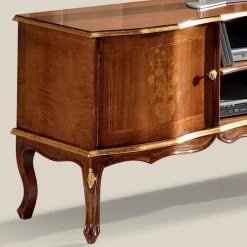 Mobile Porta Tv in Legno di Noce Stile Classico Made in Italy - Prince