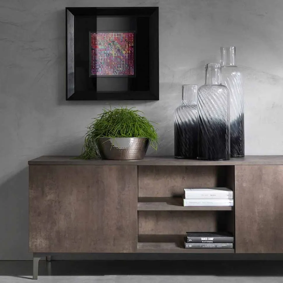 Mobile Porta Tv in Legno Nobilitato a Due Ante Moderno Made in Italy – Clemente