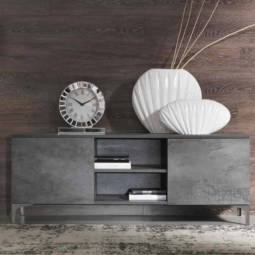 Mobile Porta Tv in Legno Nobilitato a Due Ante Moderno Made in Italy – Clemente