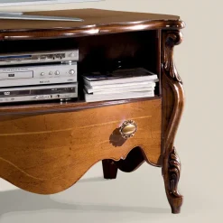 Mobile Porta Tv in Legno Noce Bassano con Cassetto Made in Italy - Commodo