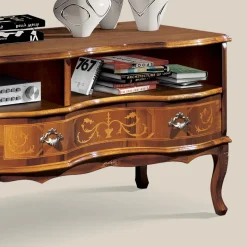 Mobile Porta Tv Legno Classico con Vani e Cassetti Made in Italy - Prince