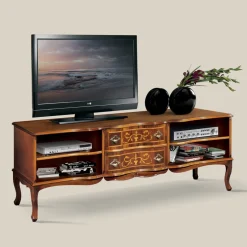 Mobile Porta Tv Legno Classico con Vani e Cassetti Made in Italy - Prince