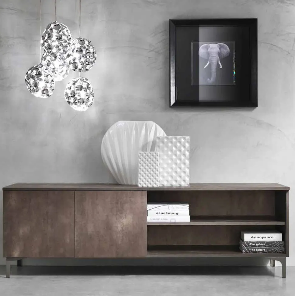 Mobile Porta Tv Moderno a Due Ante in Legno Nobilitato Made in Italy – Clemente