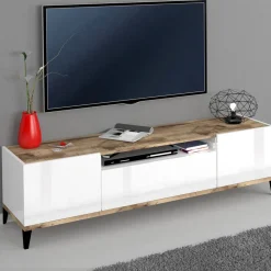 Mobile Tv in Nobilitato 2 Vani e 1 Cassetto Made in Italy - Florentino