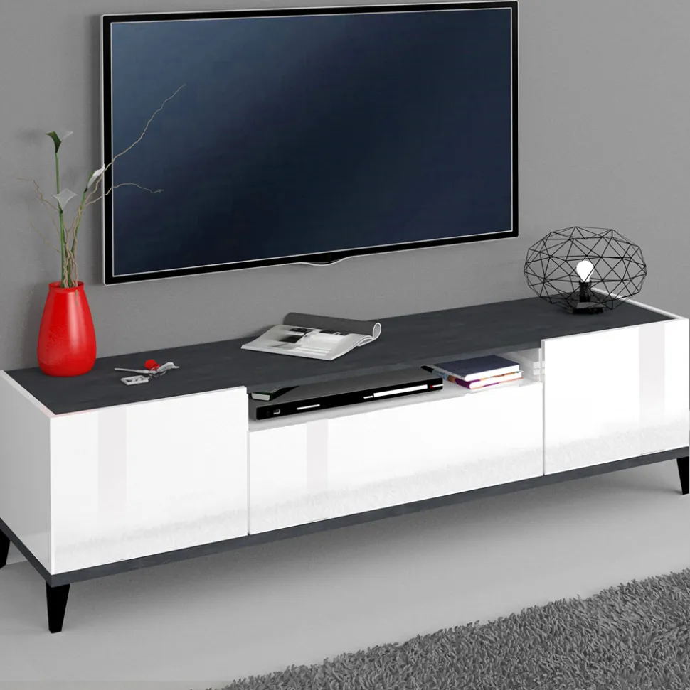 Mobile Tv in Nobilitato 2 Vani e 1 Cassetto Made in Italy - Florentino