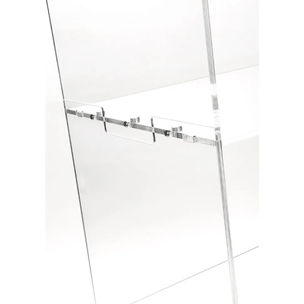 Mobile Vetrina Plexiglass Trasparente Design Italiano 4 Ripiani - Raganella