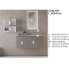Mobili d’Arredo Sospesi di Design, Composizione  Moderna da Bagno - Callisi9