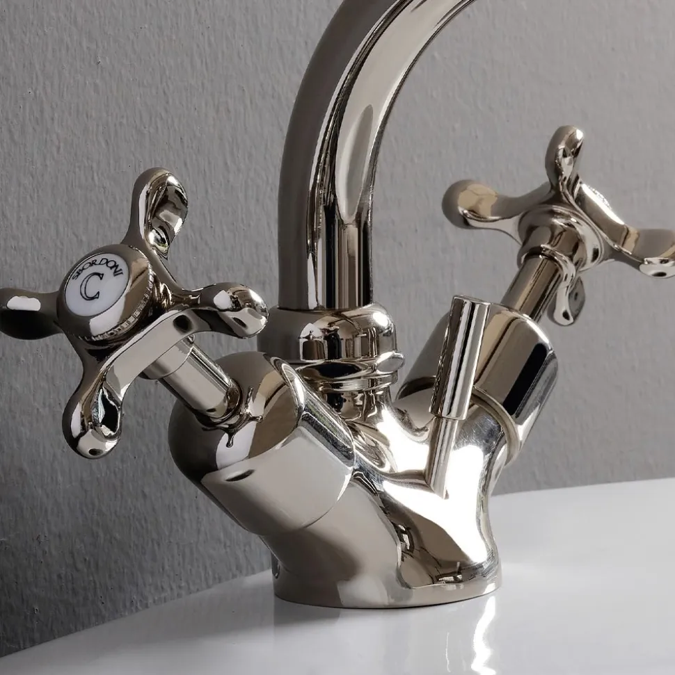 Monoforo Bidet in Ottone Pesante con Scarico Made in Italy -Polignano