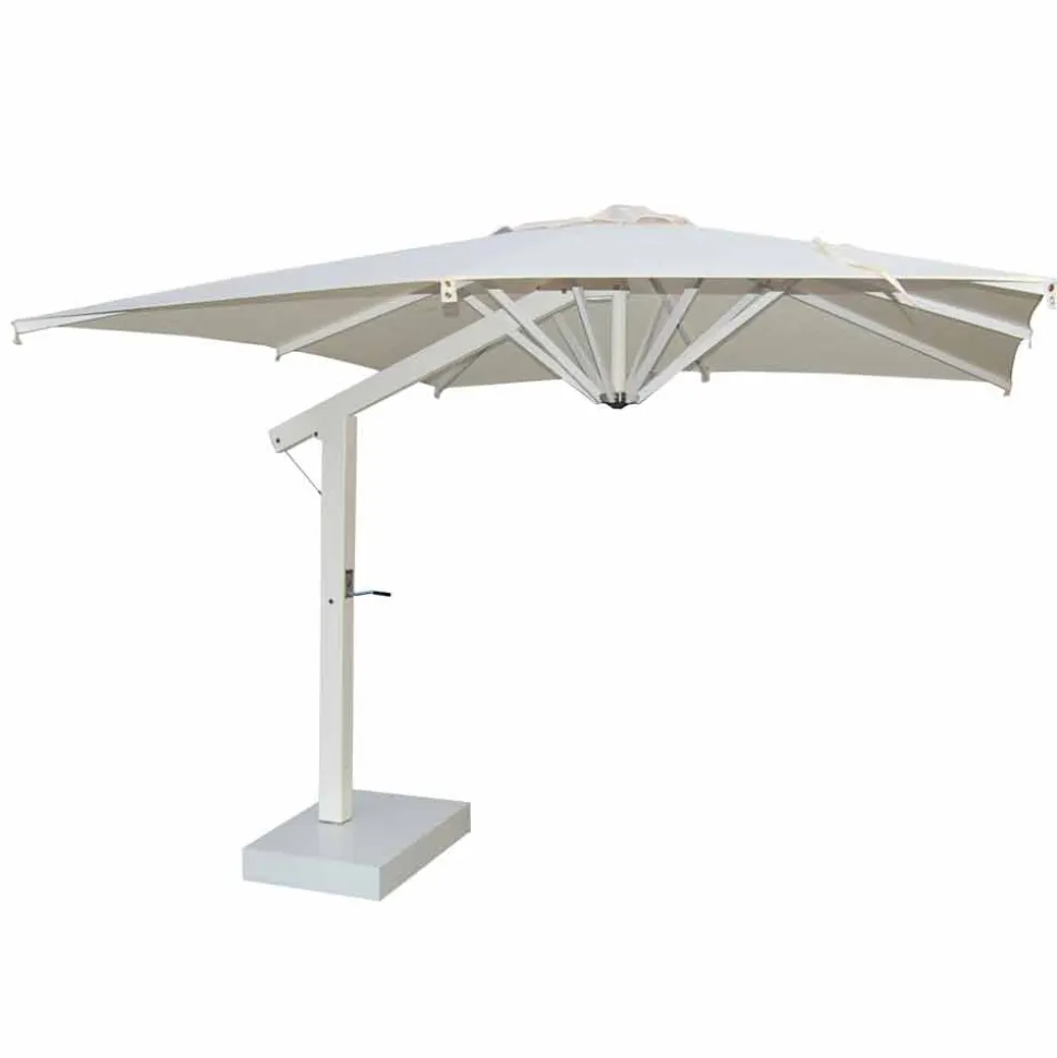 Ombrellone da Giardino 300x200 cm Contract in Alluminio Rettangolare - Lapillo
