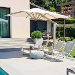 Ombrellone Giardino 300x400 cm Professionale in Alluminio Rettangolare - Lapillo