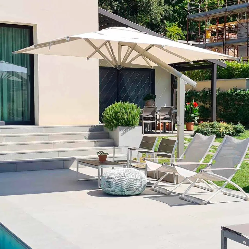 Ombrellone Giardino 300x400 cm Professionale in Alluminio Rettangolare - Lapillo