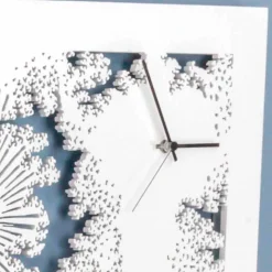 Orologio a Muro Design in Legno Bianco o Tortora Rettangolare - Artificio
