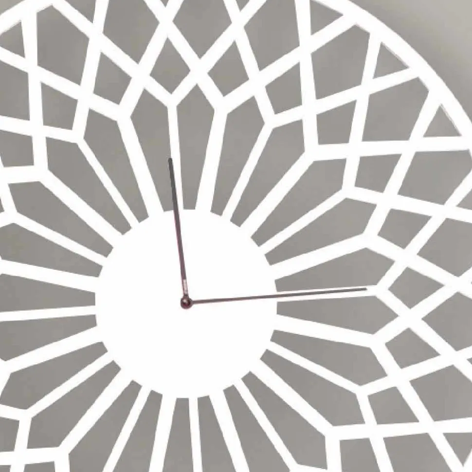 Orologio a Parete Grande e di Design Moderno in Legno Colorato Tondo - Dandalo