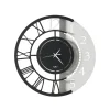 Orologio a Parete in Ferro Design Tondo Moderno Doppia Numerazione - Kassio