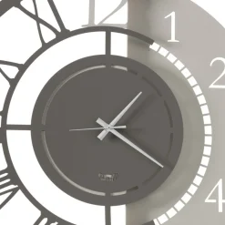 Orologio a Parete in Ferro Design Tondo Moderno Doppia Numerazione - Kassio