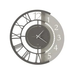 Orologio a Parete in Ferro Design Tondo Moderno Doppia Numerazione - Kassio