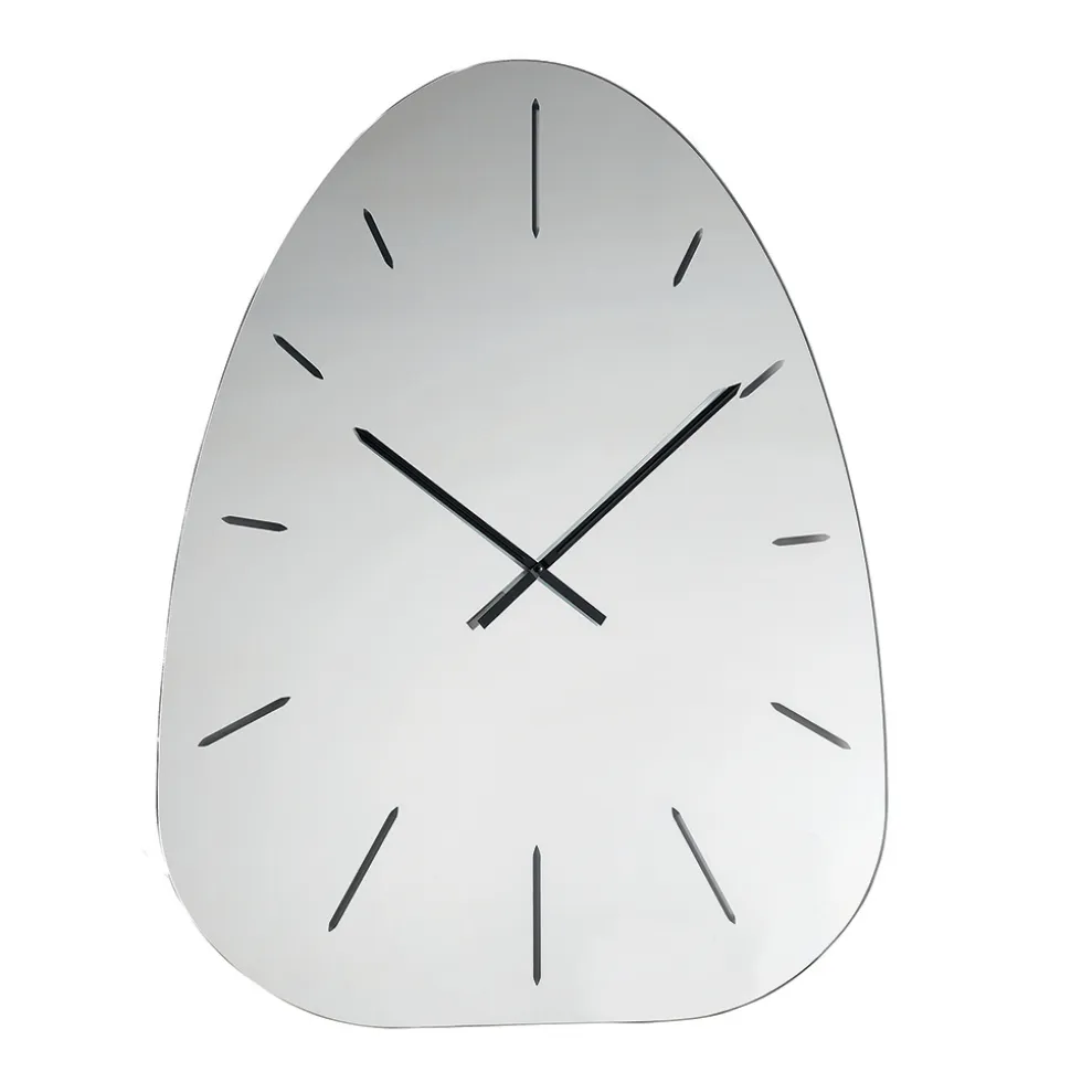 Orologio a Parete in Vetro Specchiato con Incisioni a Laser - Claudia