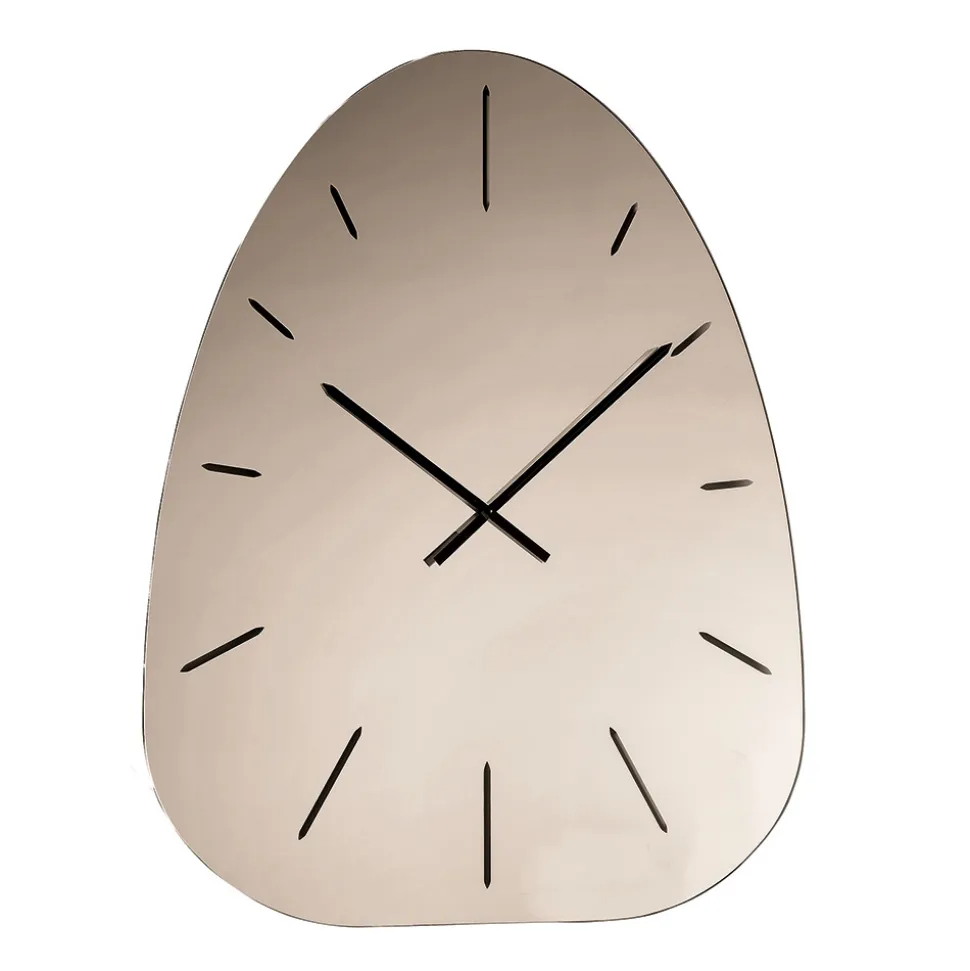 Orologio a Parete in Vetro Specchiato con Incisioni a Laser - Claudia