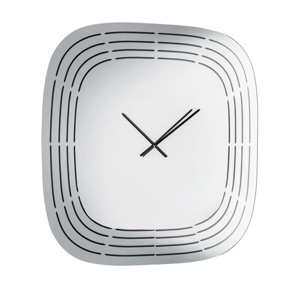 Orologio a Parete in Vetro Spechiato con Incisioni Laser Made in Italy - Cesira