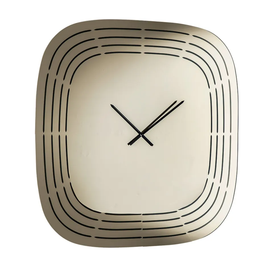 Orologio a Parete in Vetro Spechiato con Incisioni Laser Made in Italy - Cesira