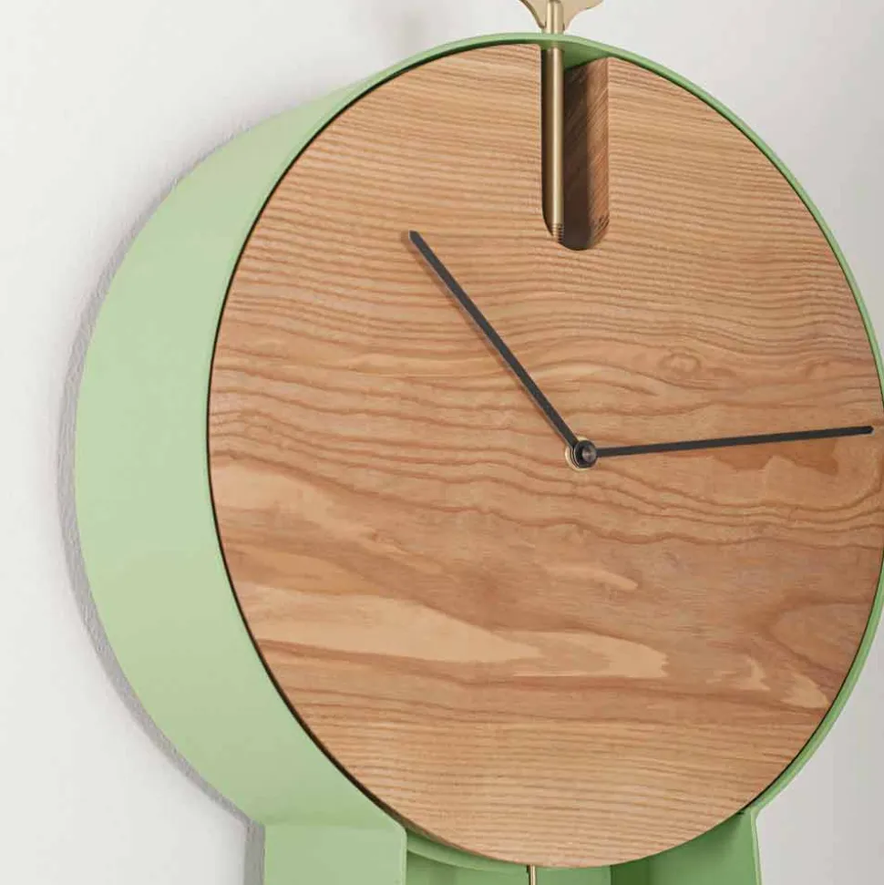 Orologio a Pendolo di Design con Struttura in Acciaio Made in Italy - Pendolino