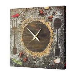 Orologio dal design moderno con aromi e spezie Lane, 40x40 cm