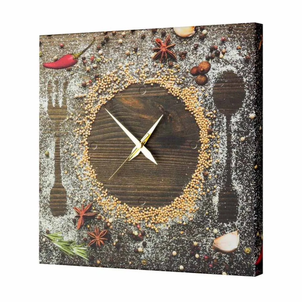 Orologio dal design moderno con aromi e spezie Lane, 40x40 cm