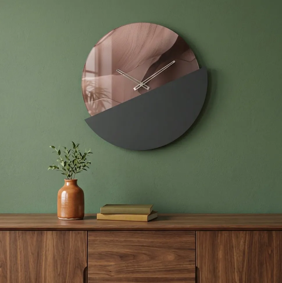 Orologio da Muro 50 cm in Metacrilato Green Cast Stampato Made in Italy - Viridea