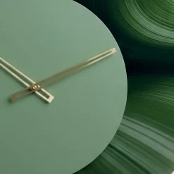 Orologio da Muro 50 cm Rotondo Verde in Metacrilato Stampato Made in Italy - Verdia