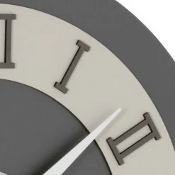 Orologio da Muro in MDF e Numeri Romani in Rilievo in Lino - Cronoforma