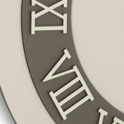Orologio da Muro in MDF e Numeri Romani in Rilievo in Lino - Cronoforma