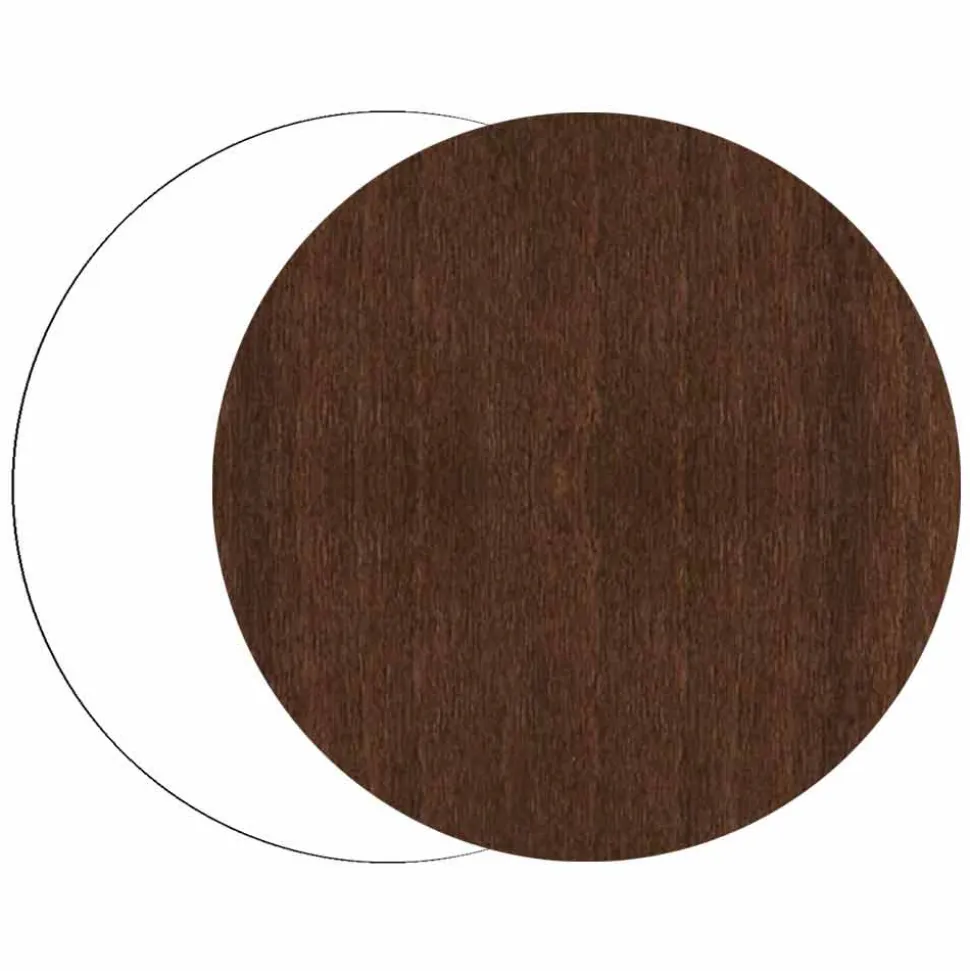 Orologio da Muro Moderno e Rotondo in Legno con Decori di Design - Season