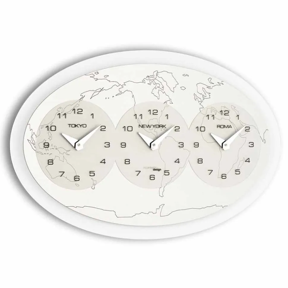 Orologio da muro moderno Zed Big, disegnato e realizzato in Italia