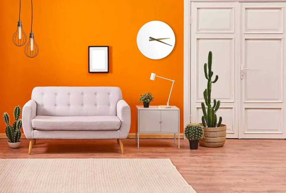 Orologio da Parete Grande Colorato Design Moderno in Legno Rotondo - Dione