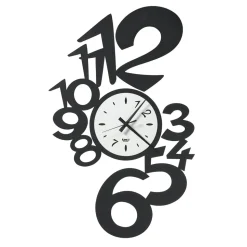 Orologio da Parete in Ferro Design Grande con Numeri Esterni - Acquarius