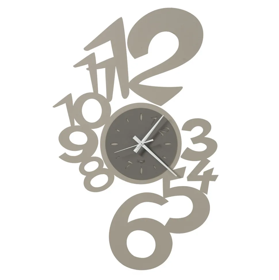 Orologio da Parete in Ferro Design Grande con Numeri Esterni - Acquarius