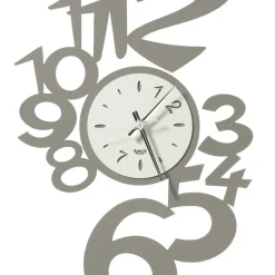 Orologio da Parete in Ferro Design Grande con Numeri Esterni - Acquarius