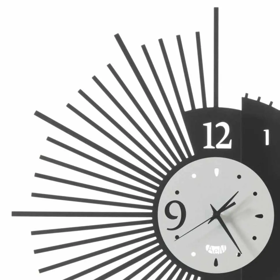 Orologio da Parete in Ferro Design Elegante Made in Italy - Aneto